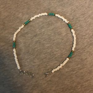 real and white neckalace